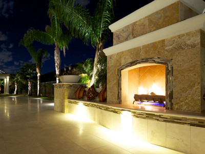 Amazing Outdoor Fireplace 