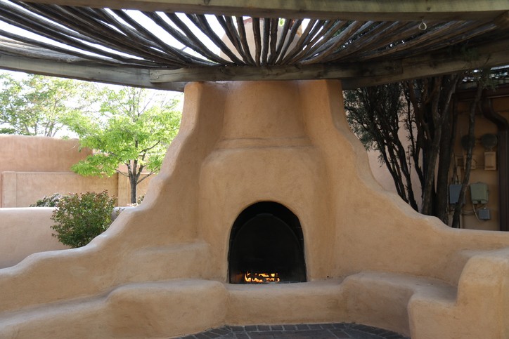 Adobe-Style Fireplaces