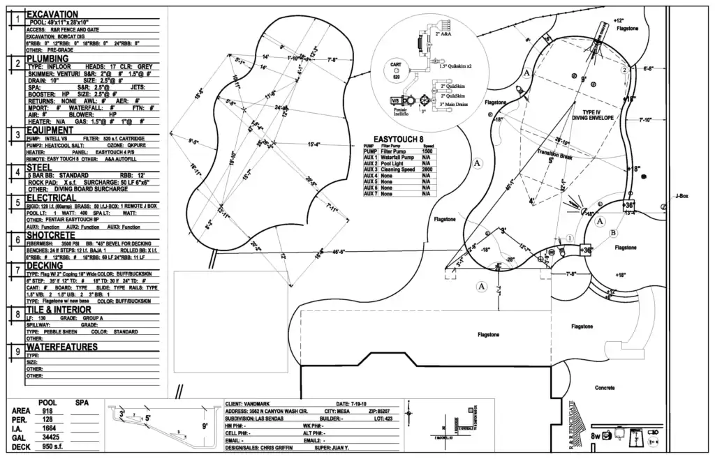 Pool Engineering Example Unique Companies: Pool Permitting & Engineering in Phoenix