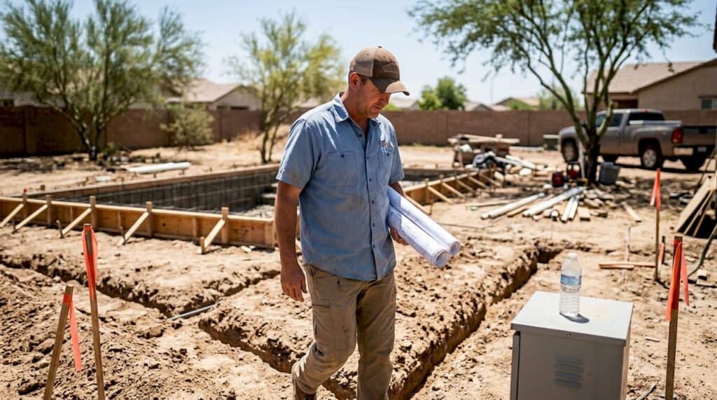 Manager at Phoenix backyard outdoor build